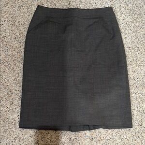 Ann Taylor Gray Knee-Length Pencil Skirt for Work